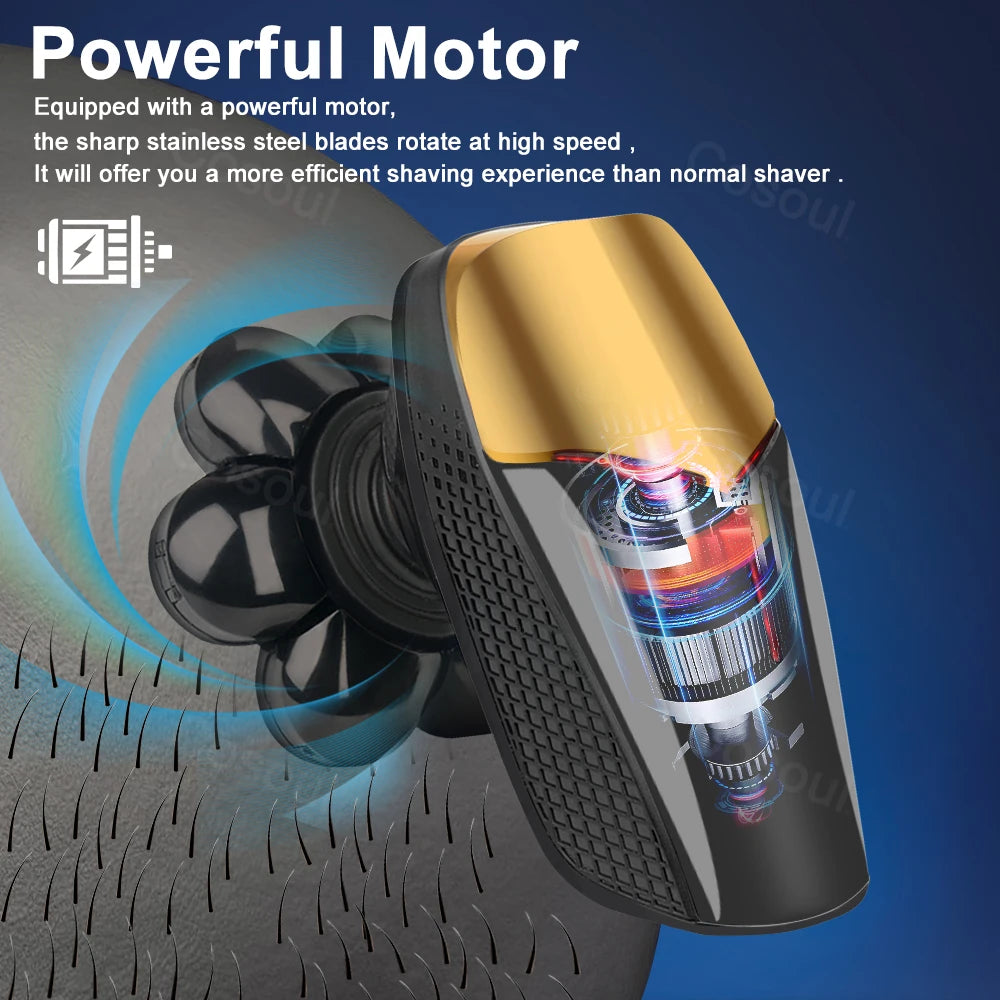 Shaver for Men Electric Shaver Powerful Bald Head Shaver Beard Shaving Machine for Men Razor Husband Gift Boyfriend