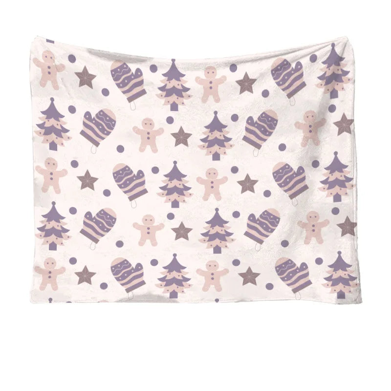 Christmas Throw Blanket - Soft and Warm Sherpa Christmas Throw Blankets for Couch, Sofa, Bed, Winter Blanket for Christmas