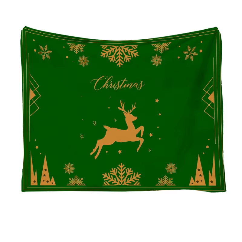 Christmas Throw Blanket - Soft and Warm Sherpa Christmas Throw Blankets for Couch, Sofa, Bed, Winter Blanket for Christmas