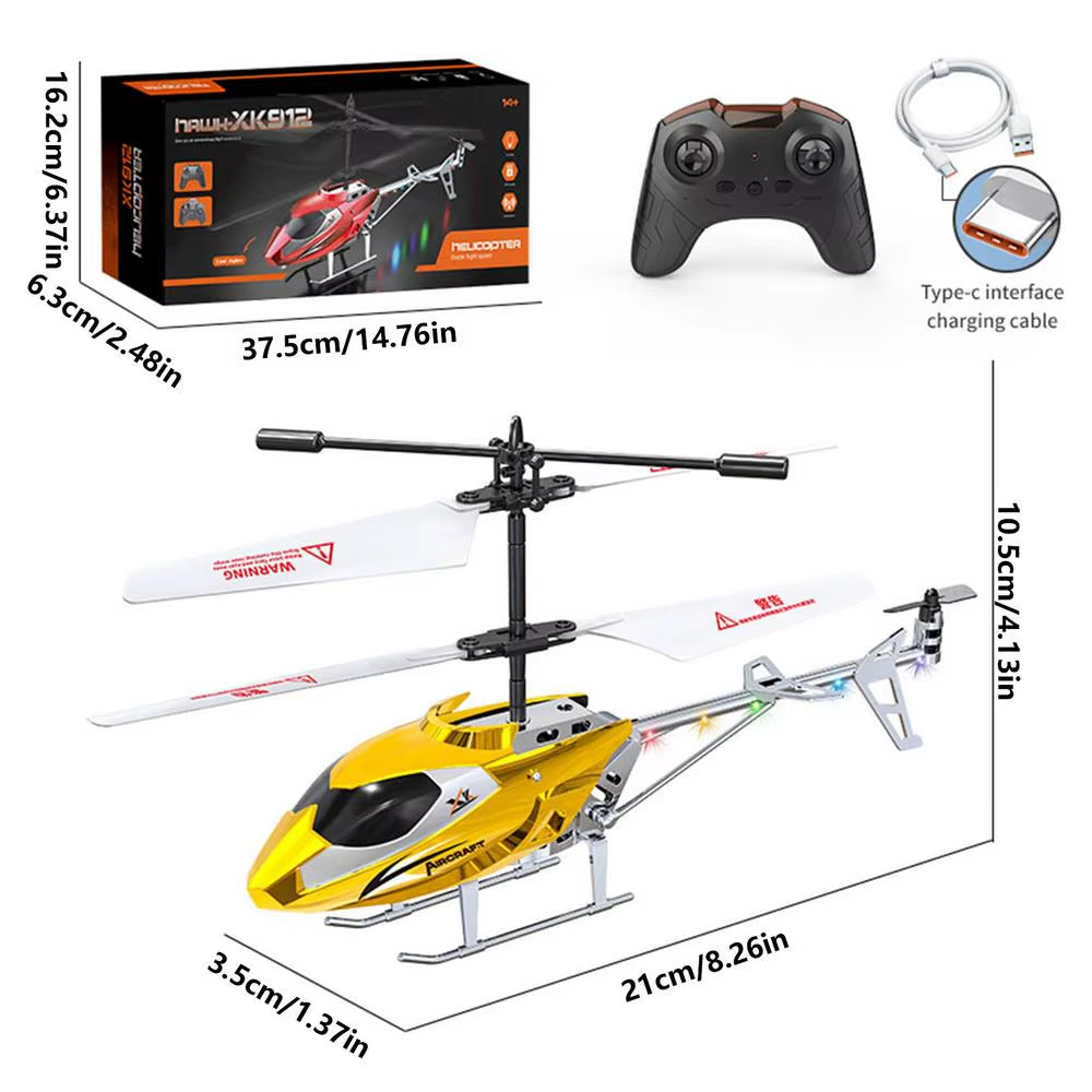 Kids Remote Helicopter with Stable Flight & Easy Control Remote Control Aircraft Flying Kids Toys for Boys Gifts