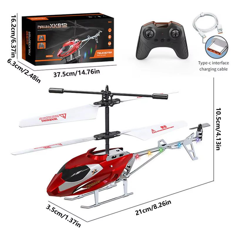 Kids Remote Helicopter with Stable Flight & Easy Control Remote Control Aircraft Flying Kids Toys for Boys Gifts