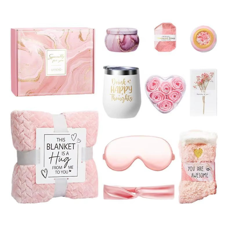 Birthday Gifts for Women Happy Gift Basket for Women Birthday Gifts Female Birthday Gift for Sister Coworker Her Bestie