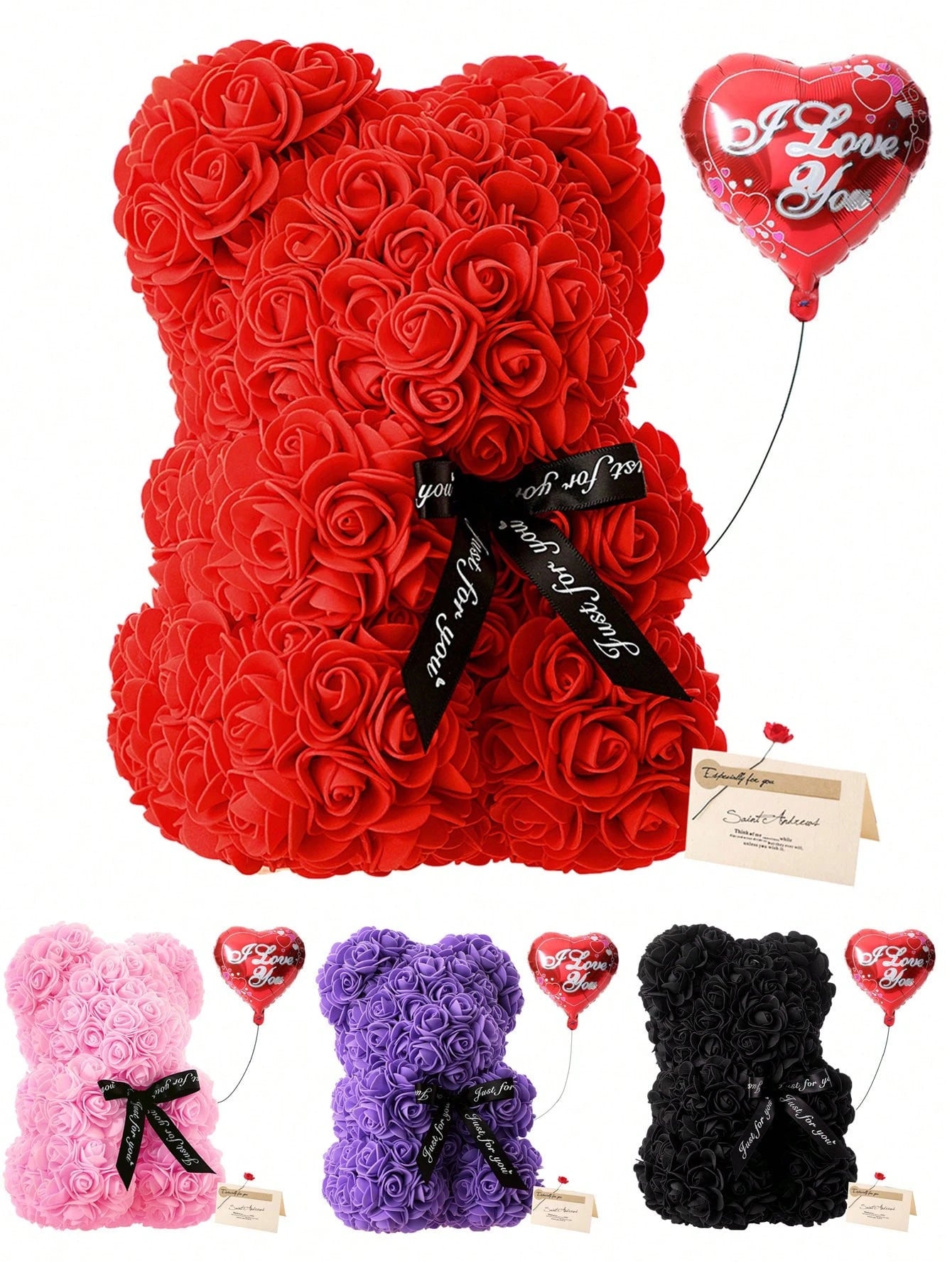 Gifts for Mother'S Day, Valentine'S Day,1 Pc Rose Bear Gifts for Women, Gifts for Mom, Valentine'S Day Gifts for Girlfriend Wife , Birthday Gifts for Daughter Graduation