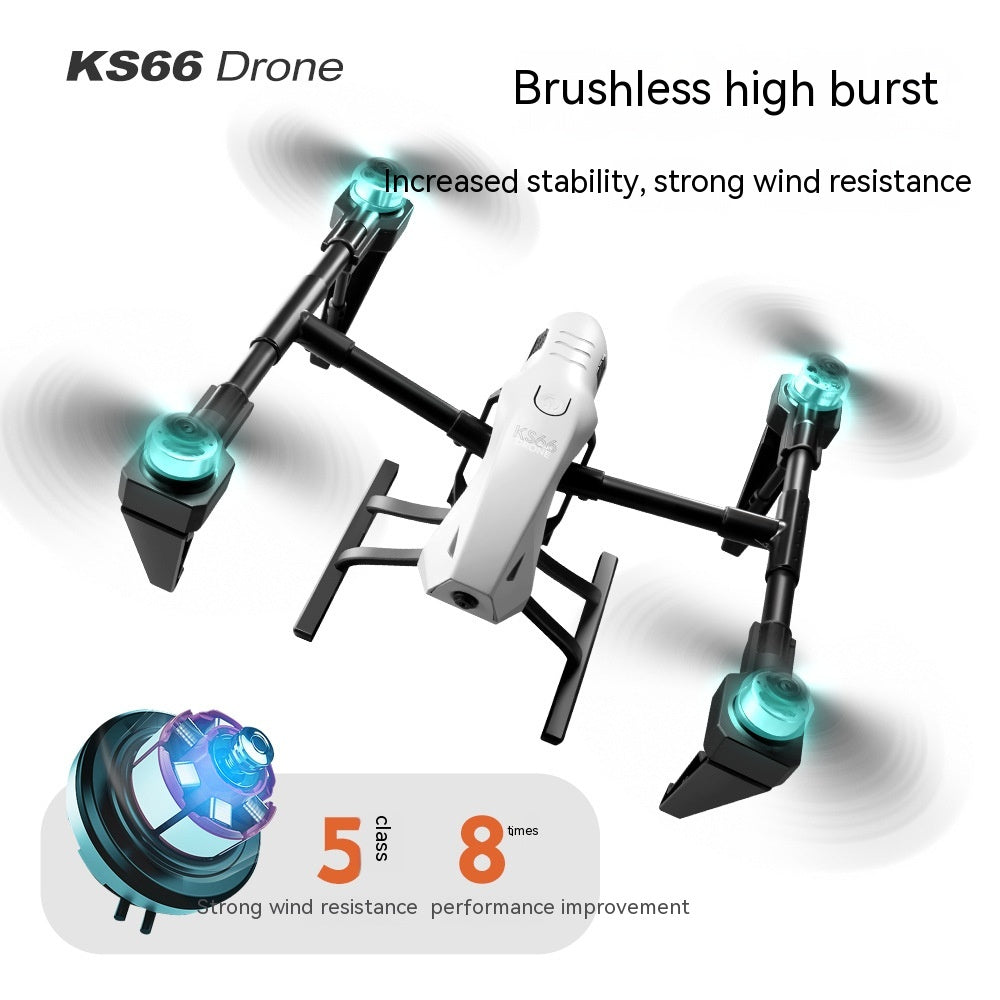 Full Set of Alloy KS66 UAV Outdoor Sports Aerial Remote-Control Smart Toys