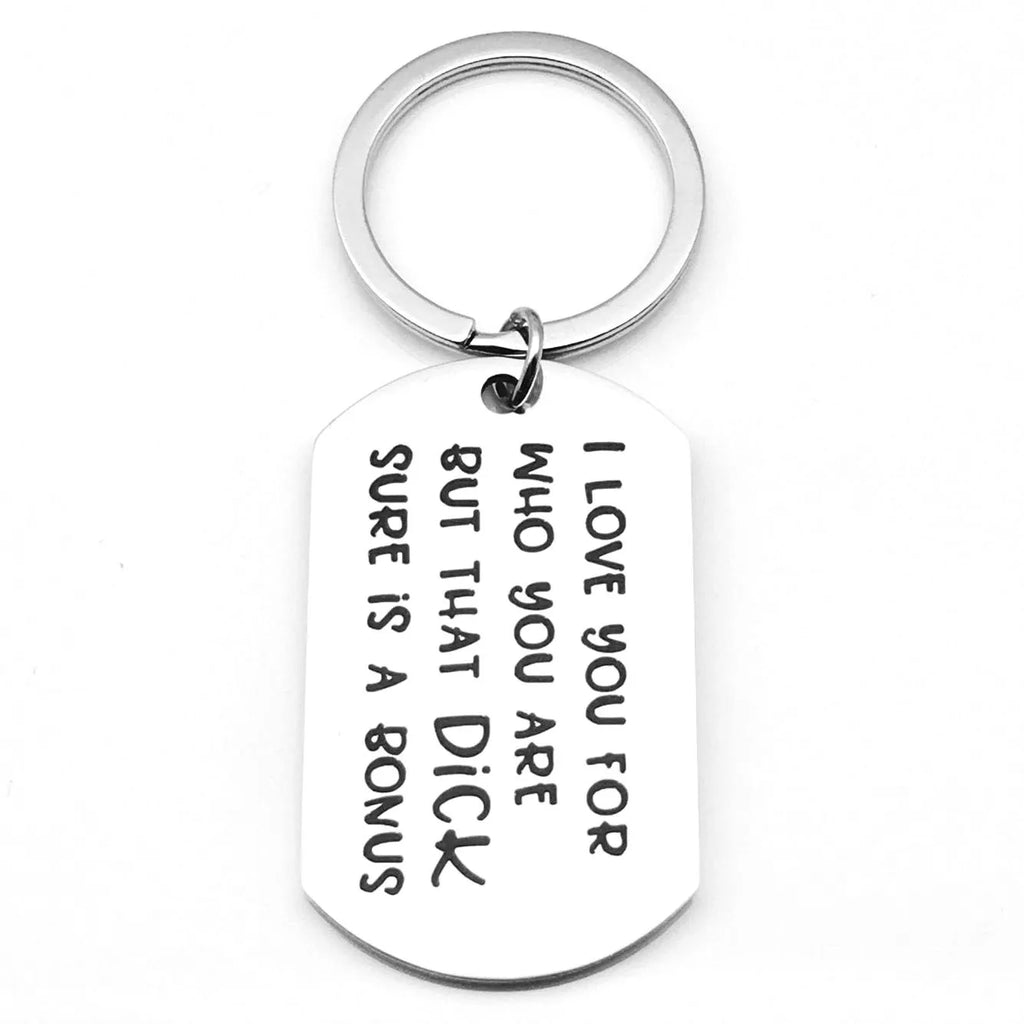 Funny Couple Gift Keychain I Love You Who You Keychain Gift for Husband and Wife Valentine'S Day Gifts for Boyfriend Girlfriend