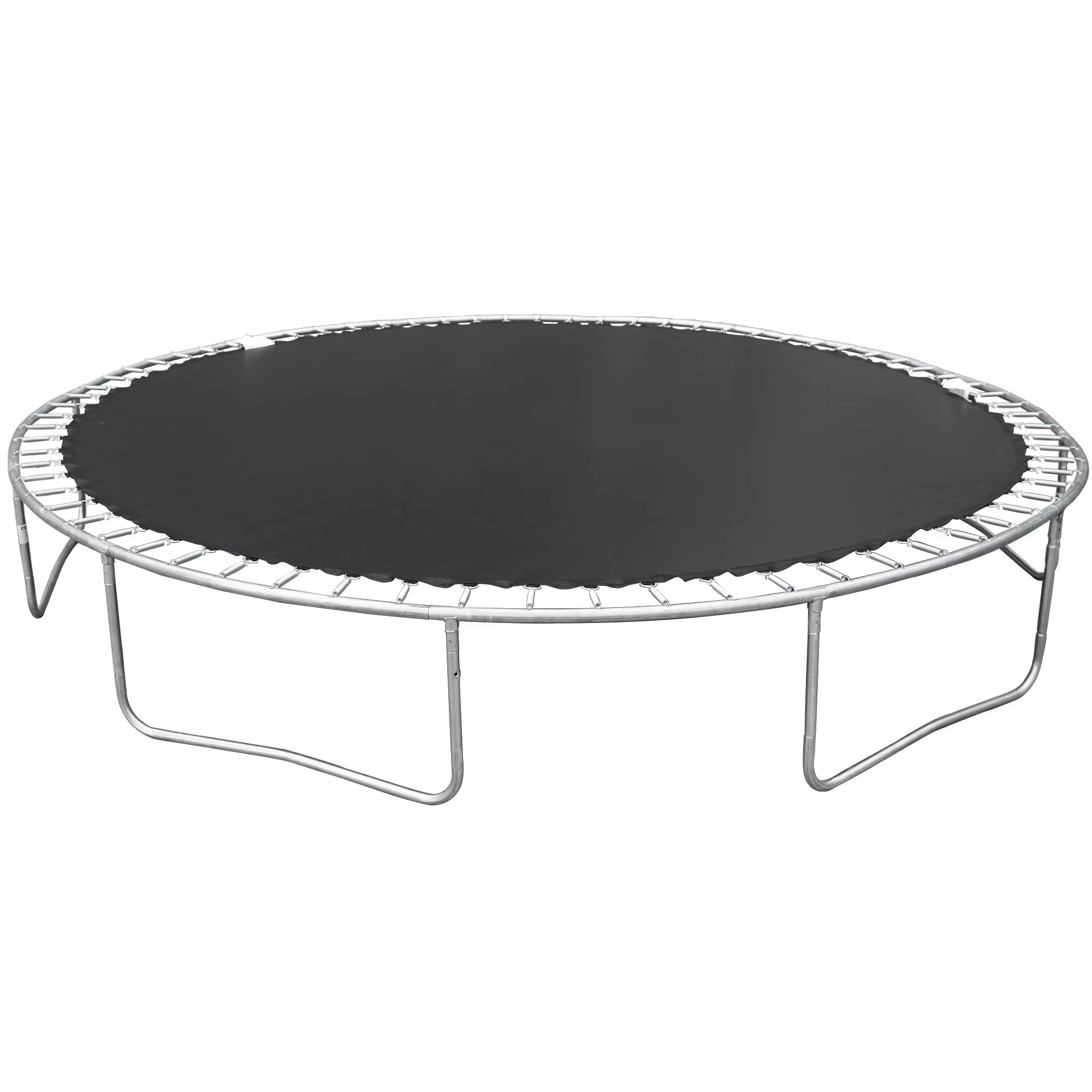 14FT Trampoline with Backboard, Outdoor Pumpkin Trampoline with Enclosure Net and Ladder for Kids Teens Grown-Ups Park