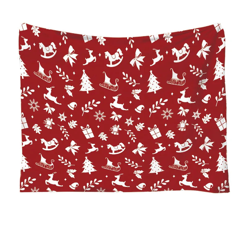 Christmas Throw Blanket - Soft and Warm Sherpa Christmas Throw Blankets for Couch, Sofa, Bed, Winter Blanket for Christmas