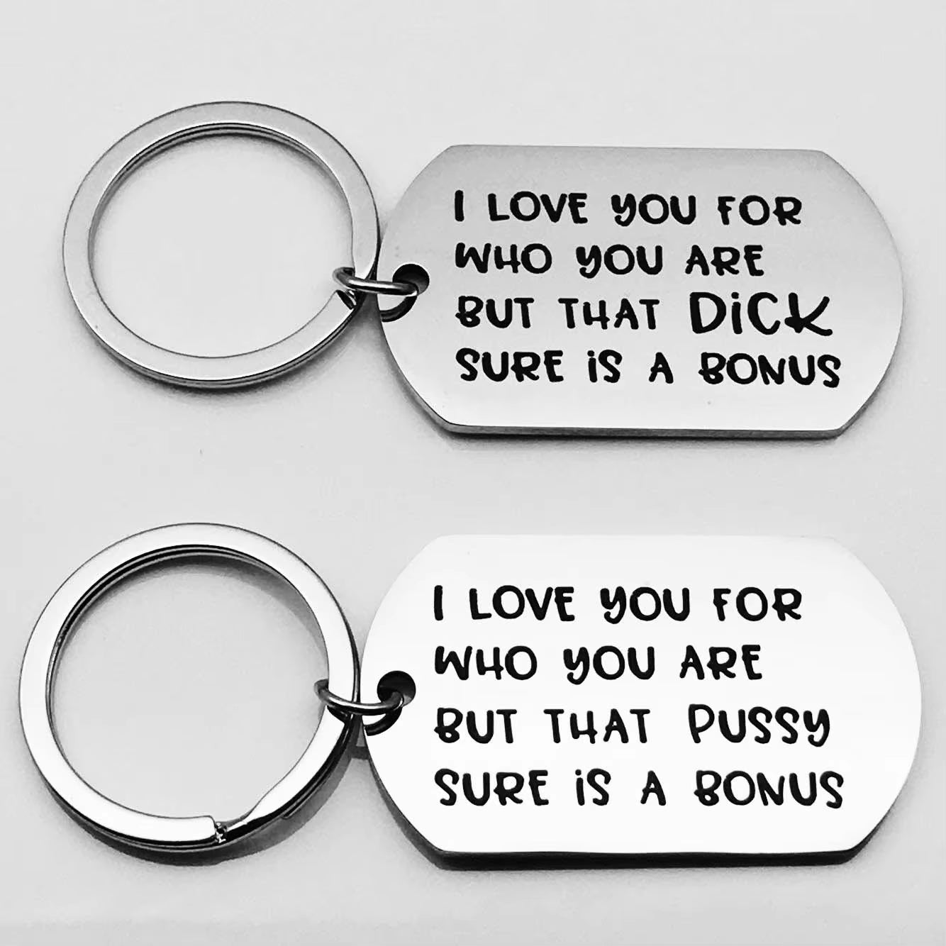 Funny Couple Gift Keychain I Love You Who You Keychain Gift for Husband and Wife Valentine'S Day Gifts for Boyfriend Girlfriend