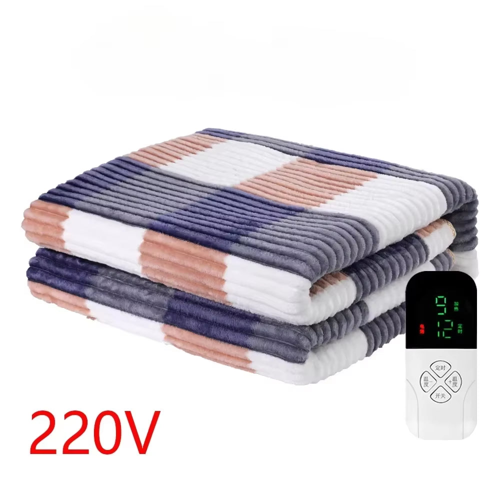 Intelligent Switch Electric Blanket 220V Thicker Heater Blanket Mattress Thermostat Electric Heating Blanket Body Warmer Fluffyi