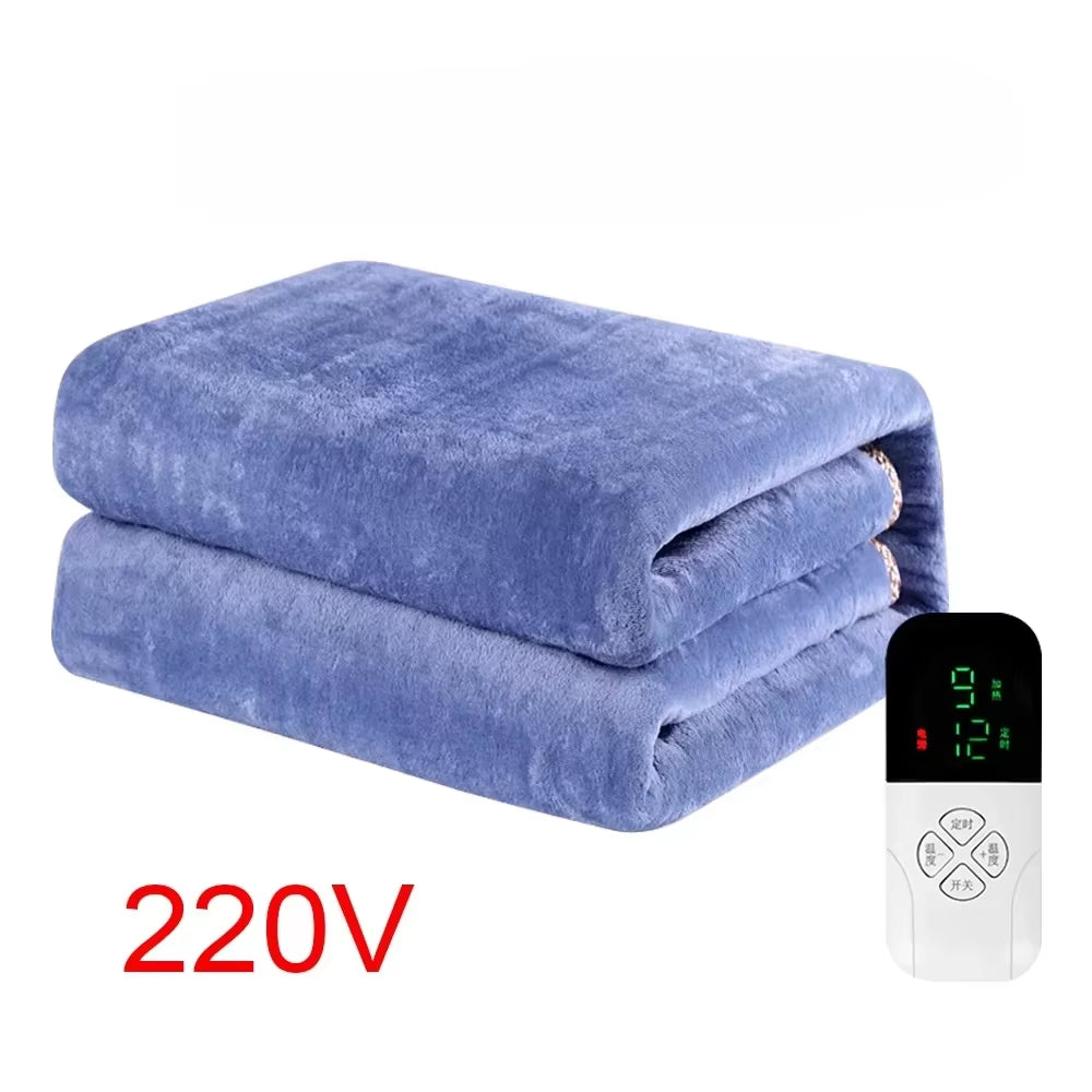 Intelligent Switch Electric Blanket 220V Thicker Heater Blanket Mattress Thermostat Electric Heating Blanket Body Warmer Fluffyi