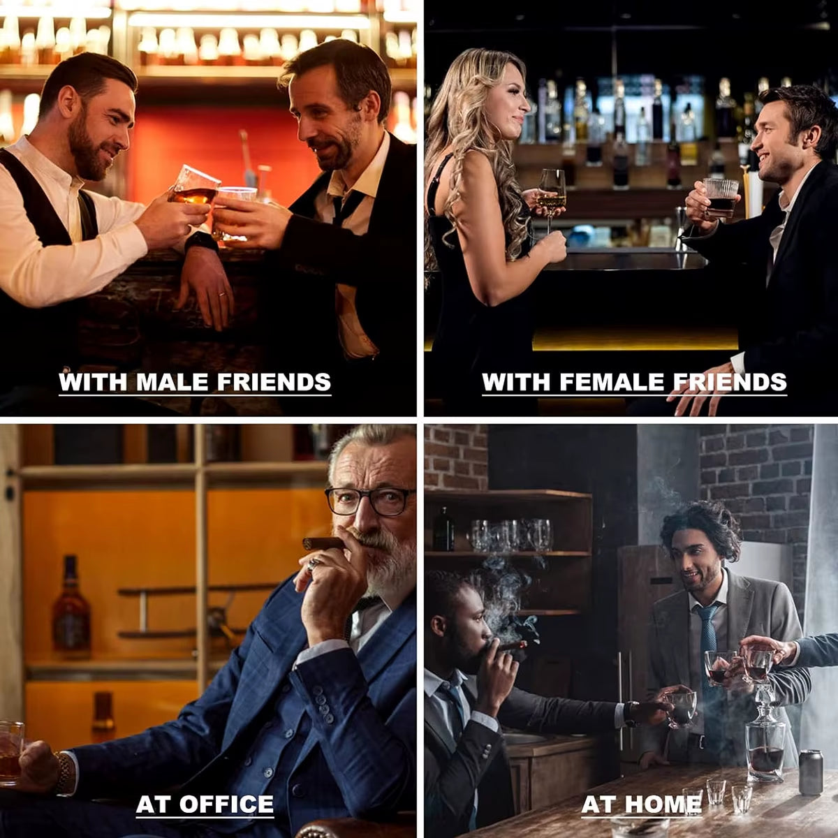 Whiskey Gifts for Men Father'S Day Present Whiskey Granite Chilling Stones Scotch Bourbon for Dad Husband Birthday Party Wedding