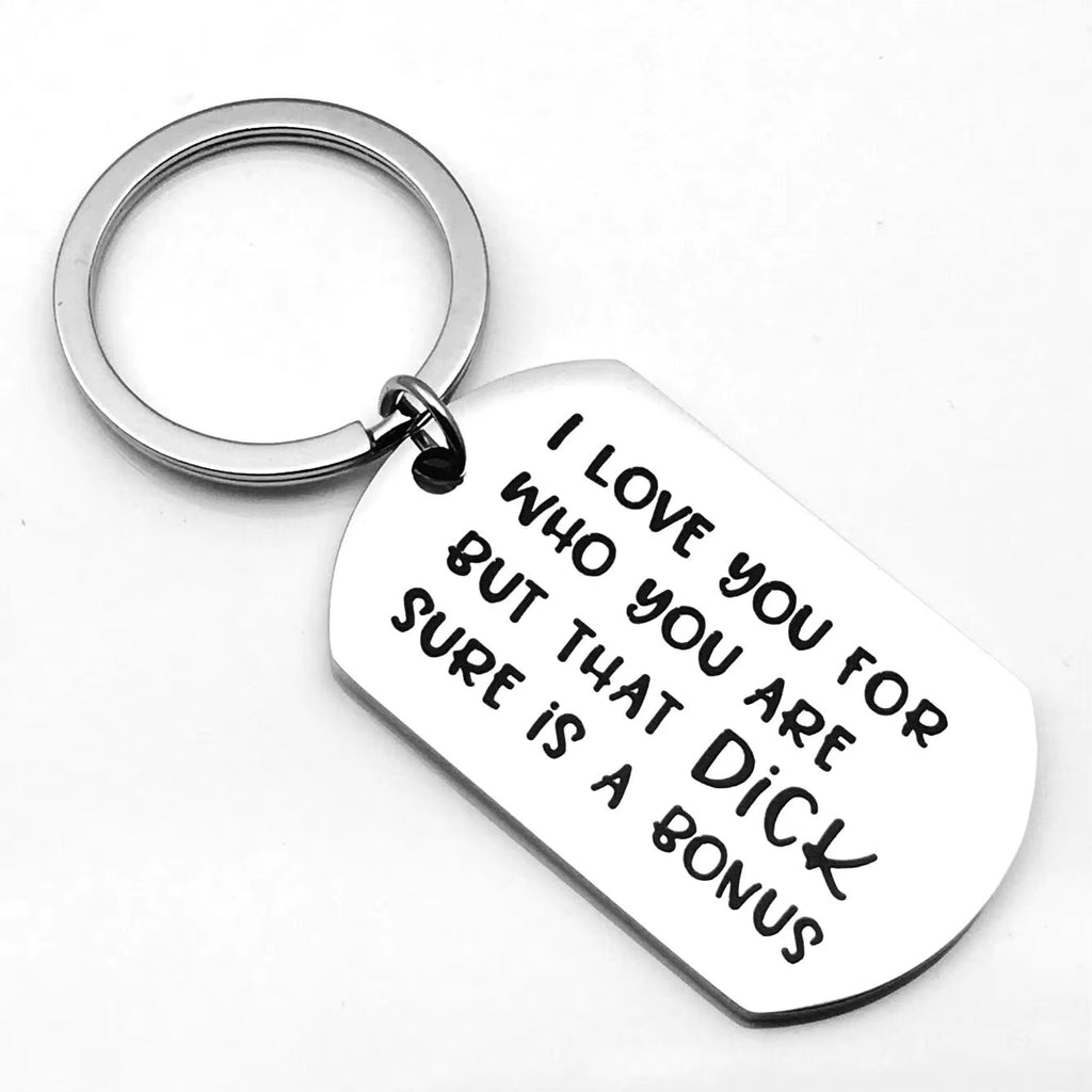 Funny Couple Gift Keychain I Love You Who You Keychain Gift for Husband and Wife Valentine'S Day Gifts for Boyfriend Girlfriend