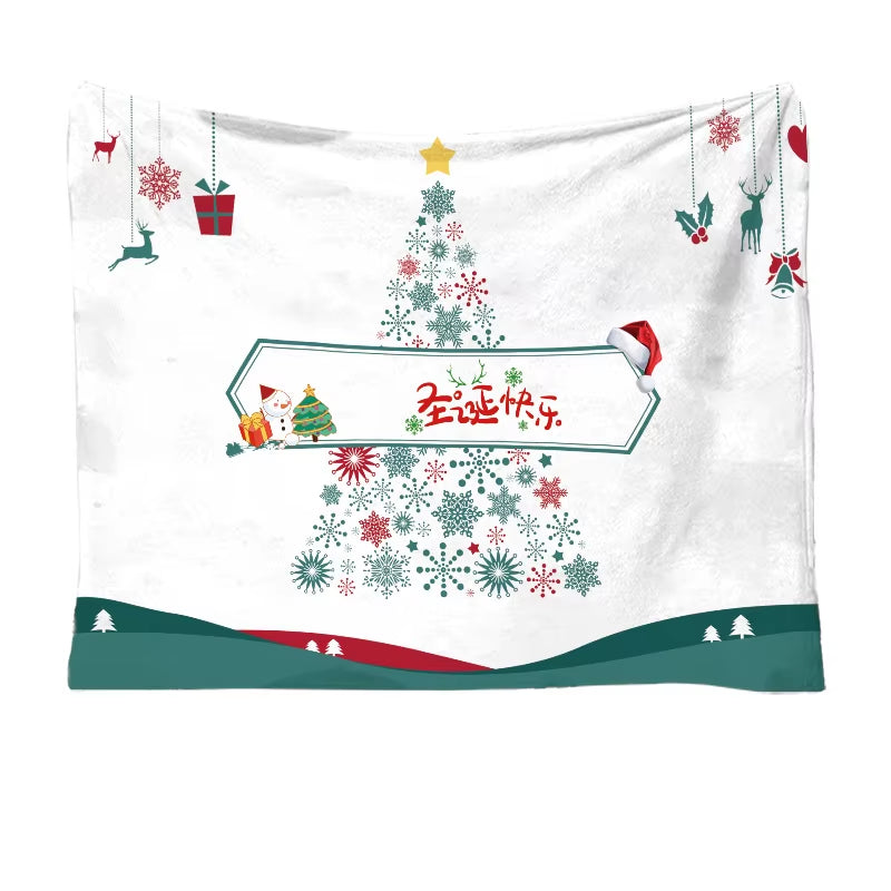 Christmas Throw Blanket - Soft and Warm Sherpa Christmas Throw Blankets for Couch, Sofa, Bed, Winter Blanket for Christmas
