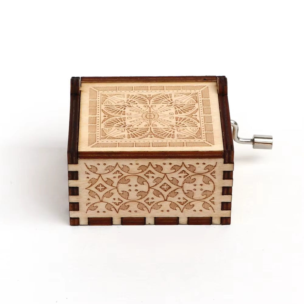 Private Custom Carved Wooden Empty Music Box Movie Theme Custom Music Box Christmas Birthday Gift Wood Gift Custom Wedding Gifts