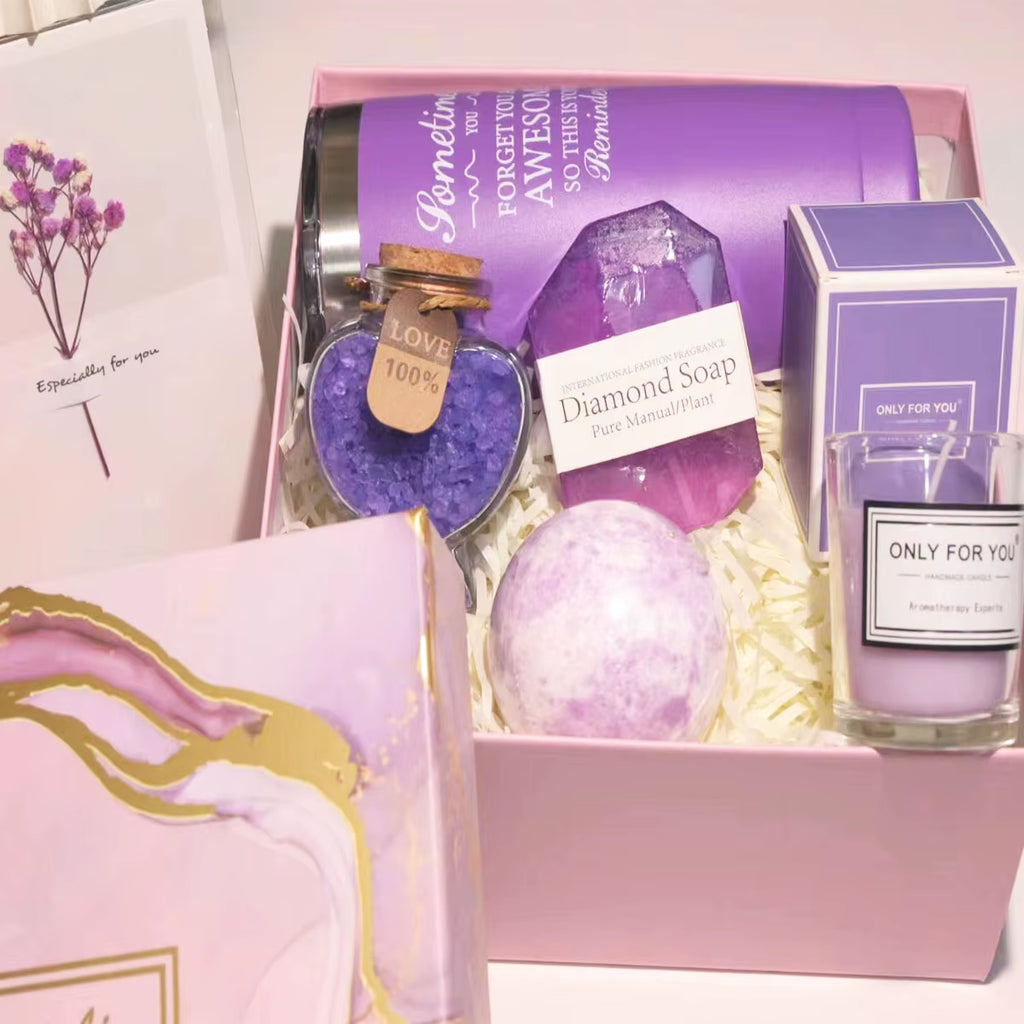 14/8Pcs Gifts Set for Women,Birthday Present,Vacuum Cup Gifts Basket for Mom Friend Sis Female Wedding Anniversary Holloween