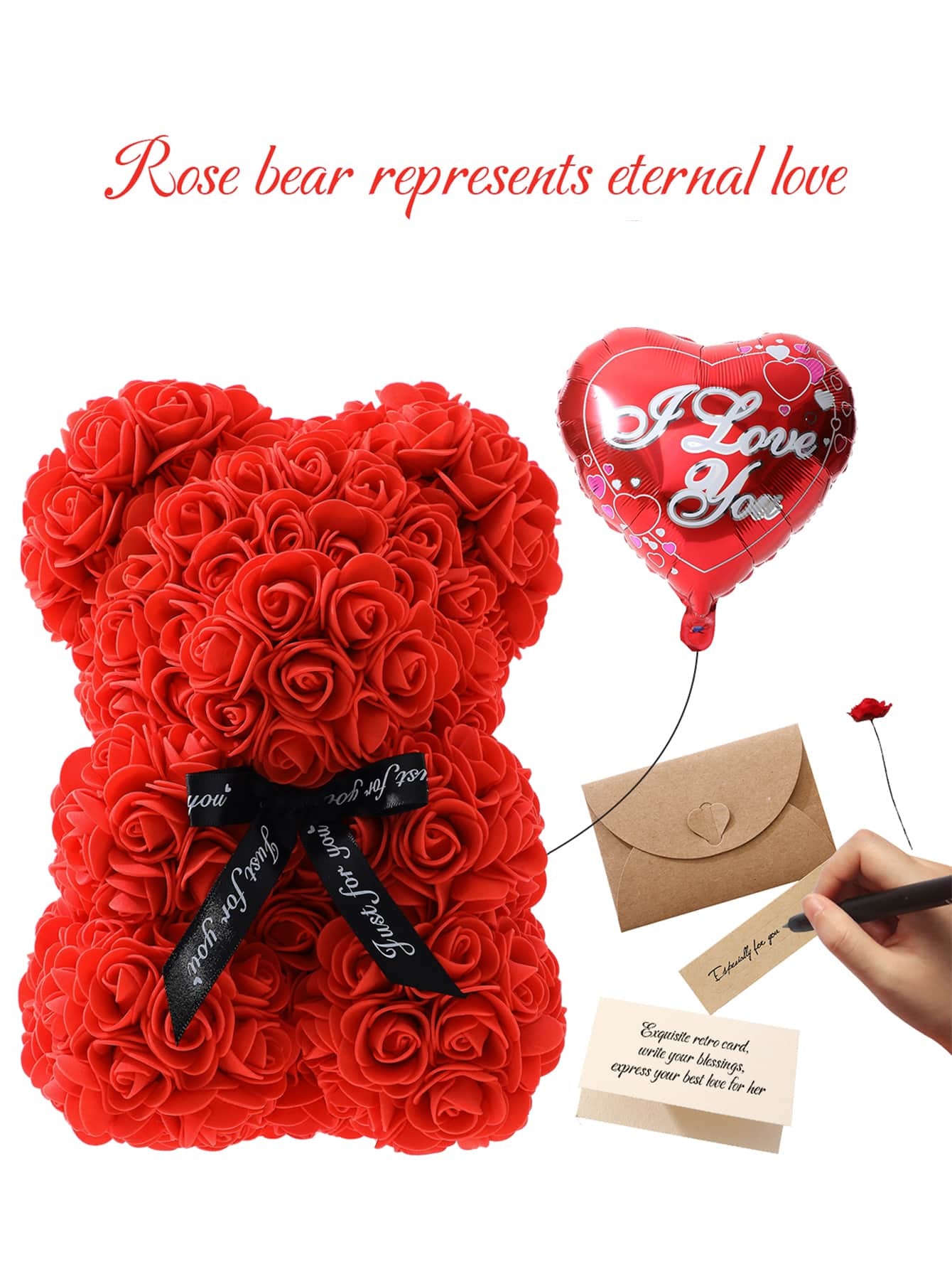 Gifts for Mother'S Day, Valentine'S Day,1 Pc Rose Bear Gifts for Women, Gifts for Mom, Valentine'S Day Gifts for Girlfriend Wife , Birthday Gifts for Daughter Graduation