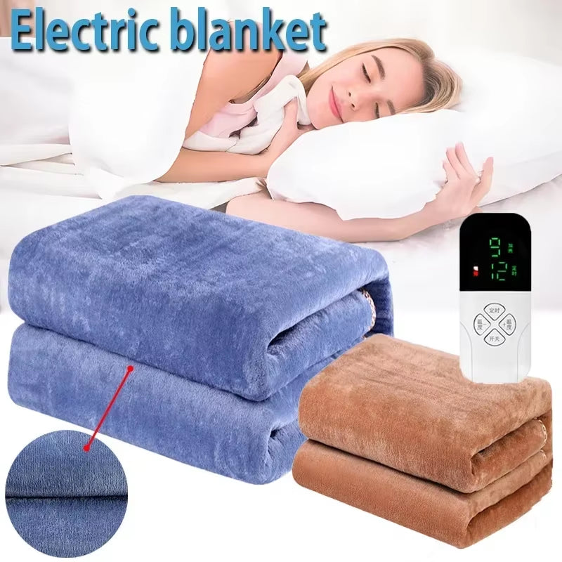 Intelligent Switch Electric Blanket 220V Thicker Heater Blanket Mattress Thermostat Electric Heating Blanket Body Warmer Fluffyi