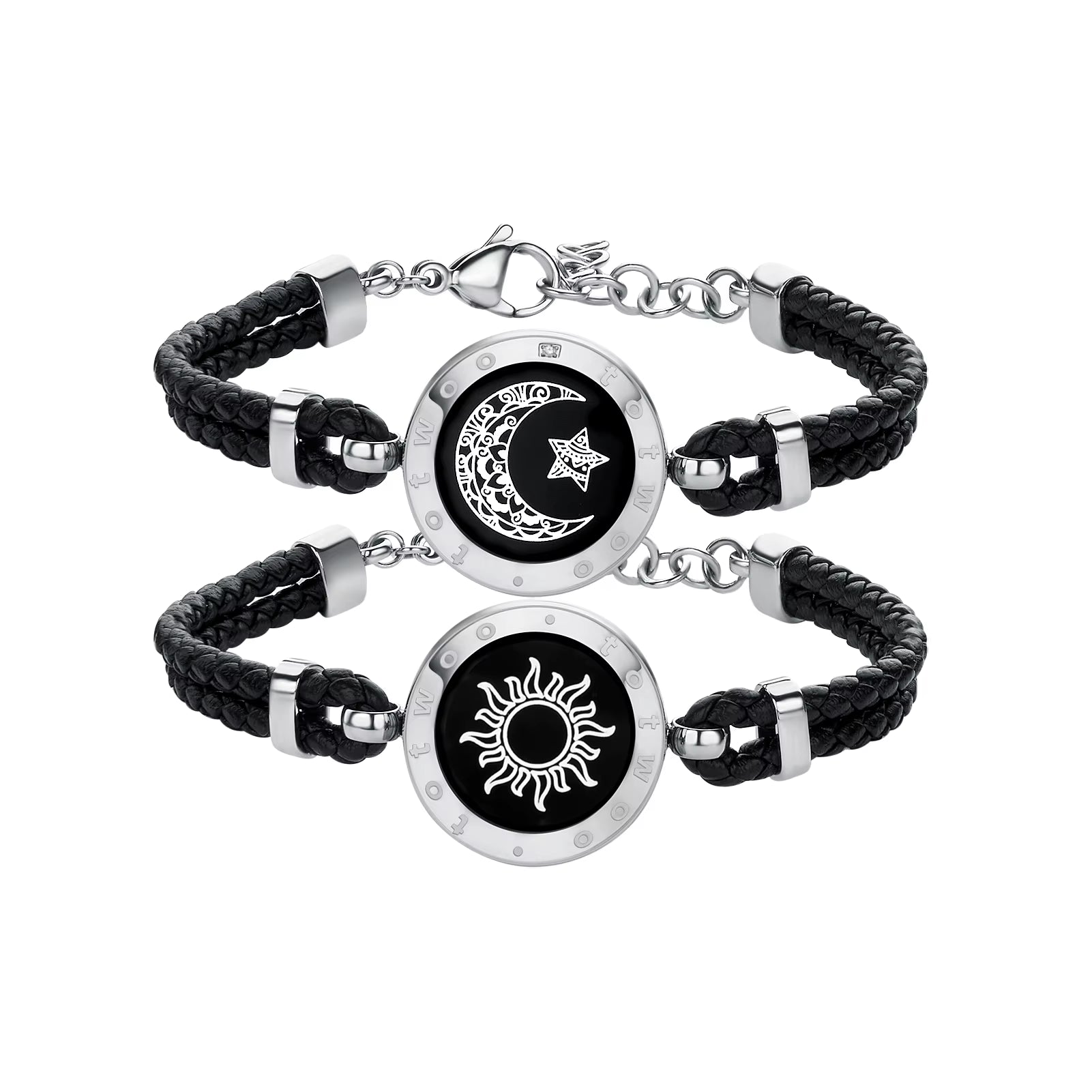 Bluetooth Matching Touch Smart Bracelets for Lovers Long Distance Emotional Gift for Girlfriend Celebration or Birthday