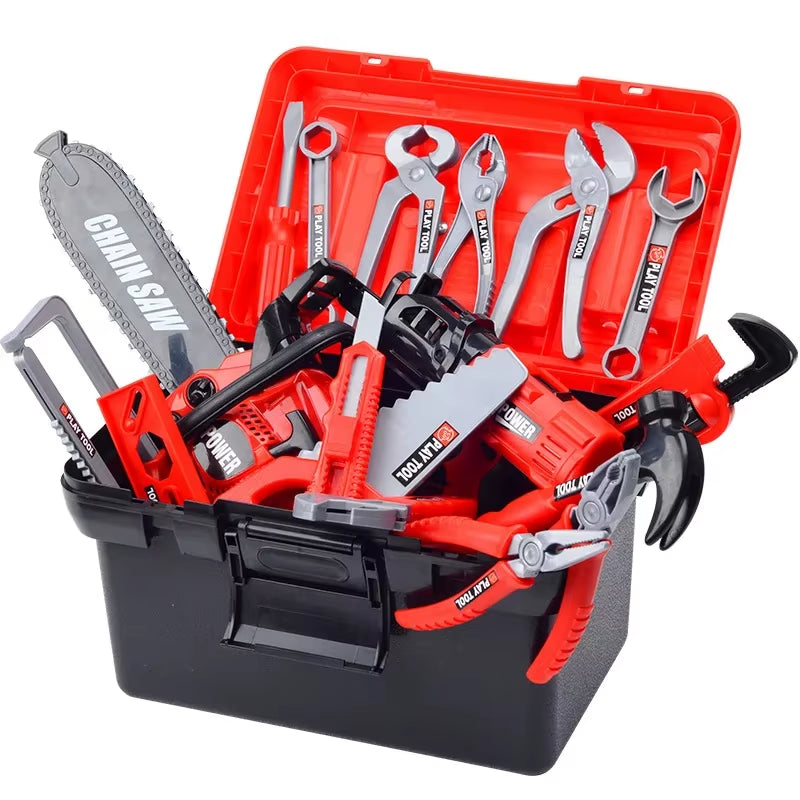 Kids Toolbox Kit Educational Toys Simulation Repair Tools Toys Drill Plastic Game Learning Engineering Puzzle Toys Gifts for Boy
