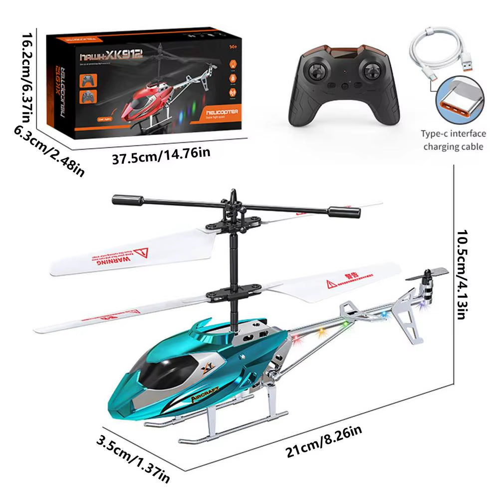 Kids Remote Helicopter with Stable Flight & Easy Control Remote Control Aircraft Flying Kids Toys for Boys Gifts