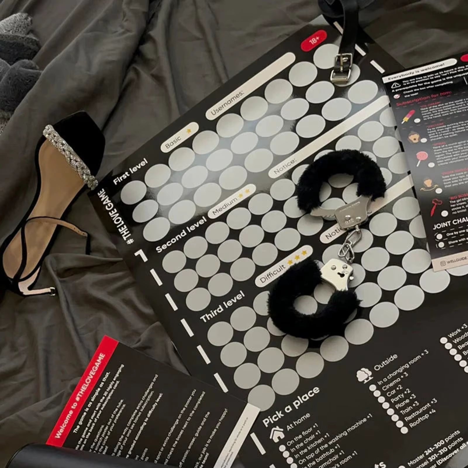 NEW 100 Things to Do between Couples Couples Games Bedroom Scratch off Poster 100 Dates Scratch off List