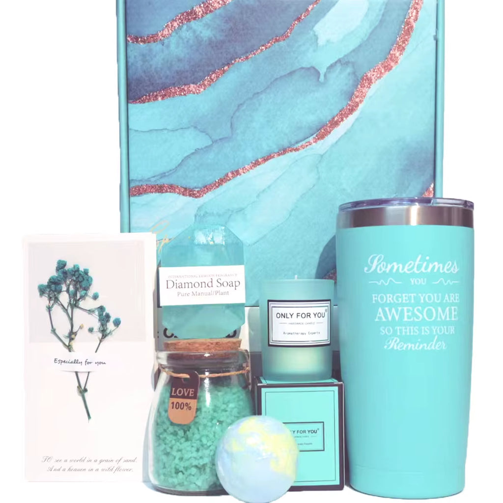 14/8Pcs Gifts Set for Women,Birthday Present,Vacuum Cup Gifts Basket for Mom Friend Sis Female Wedding Anniversary Holloween