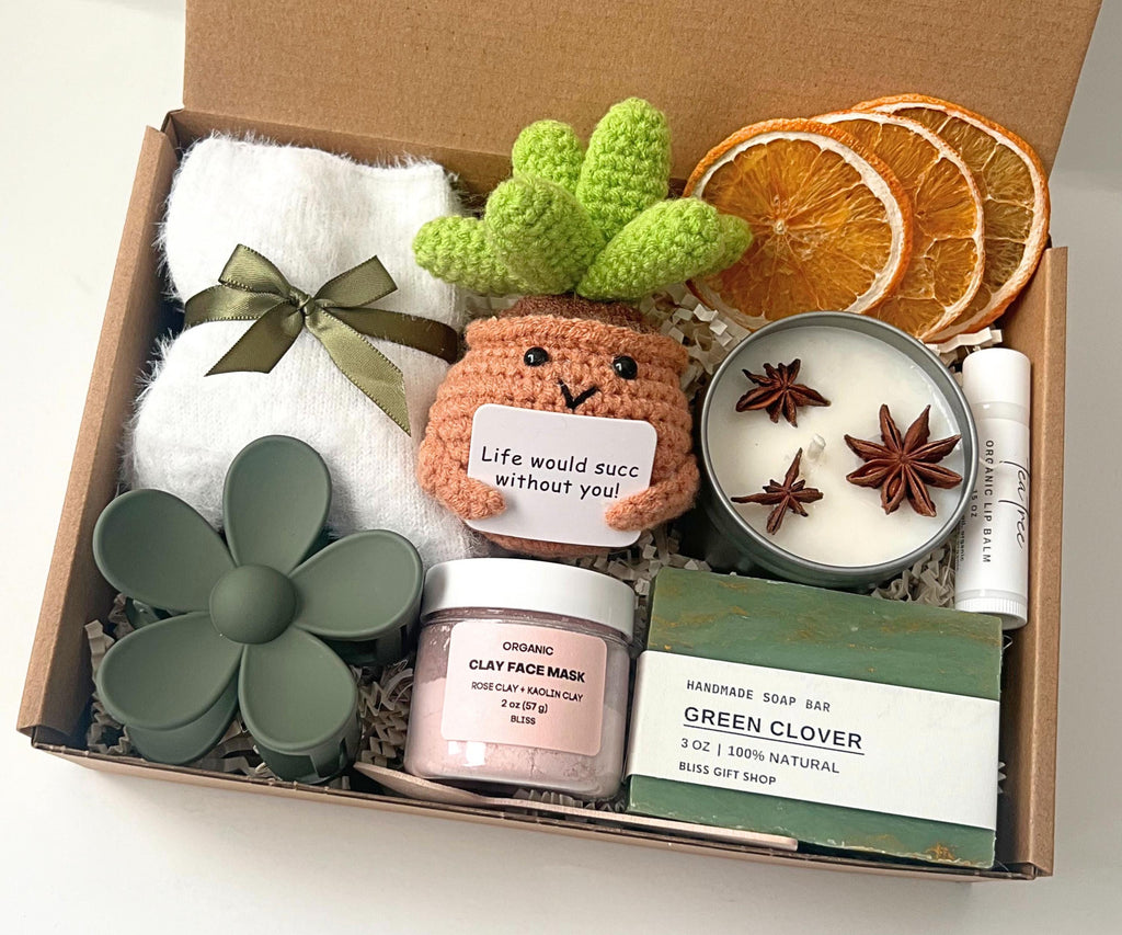 Hug in a Box, Thinking of You Box, Encouragement Gift, Hygee Gift Box, Care Package, Self Care Basket, Sending Love and Hugs, Mom Gift Set