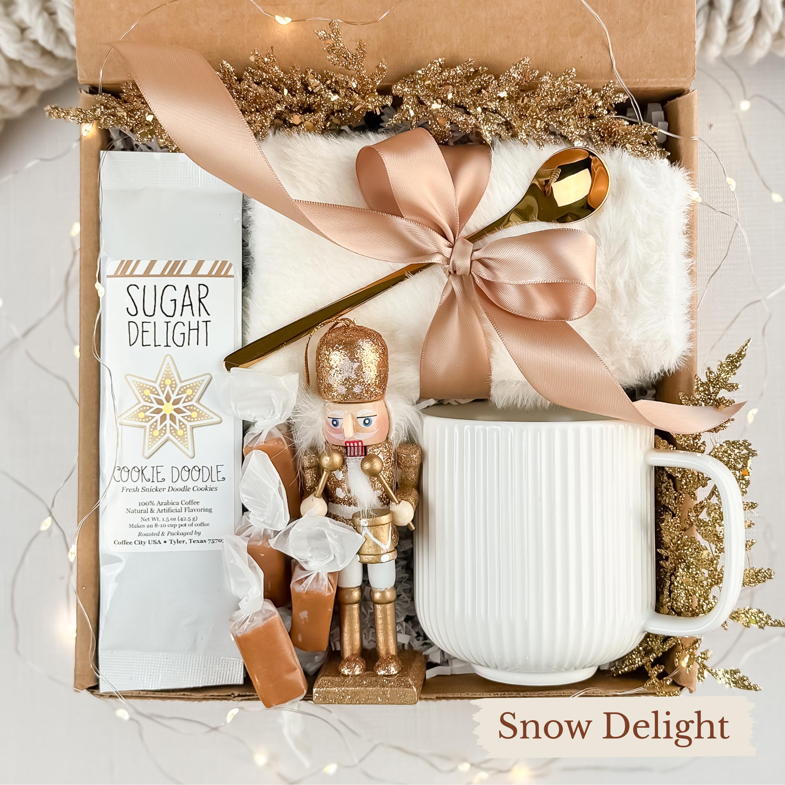 Cozy Winter Gift Box: Holiday Blanket, Mug & Decor, Christmas Gifts