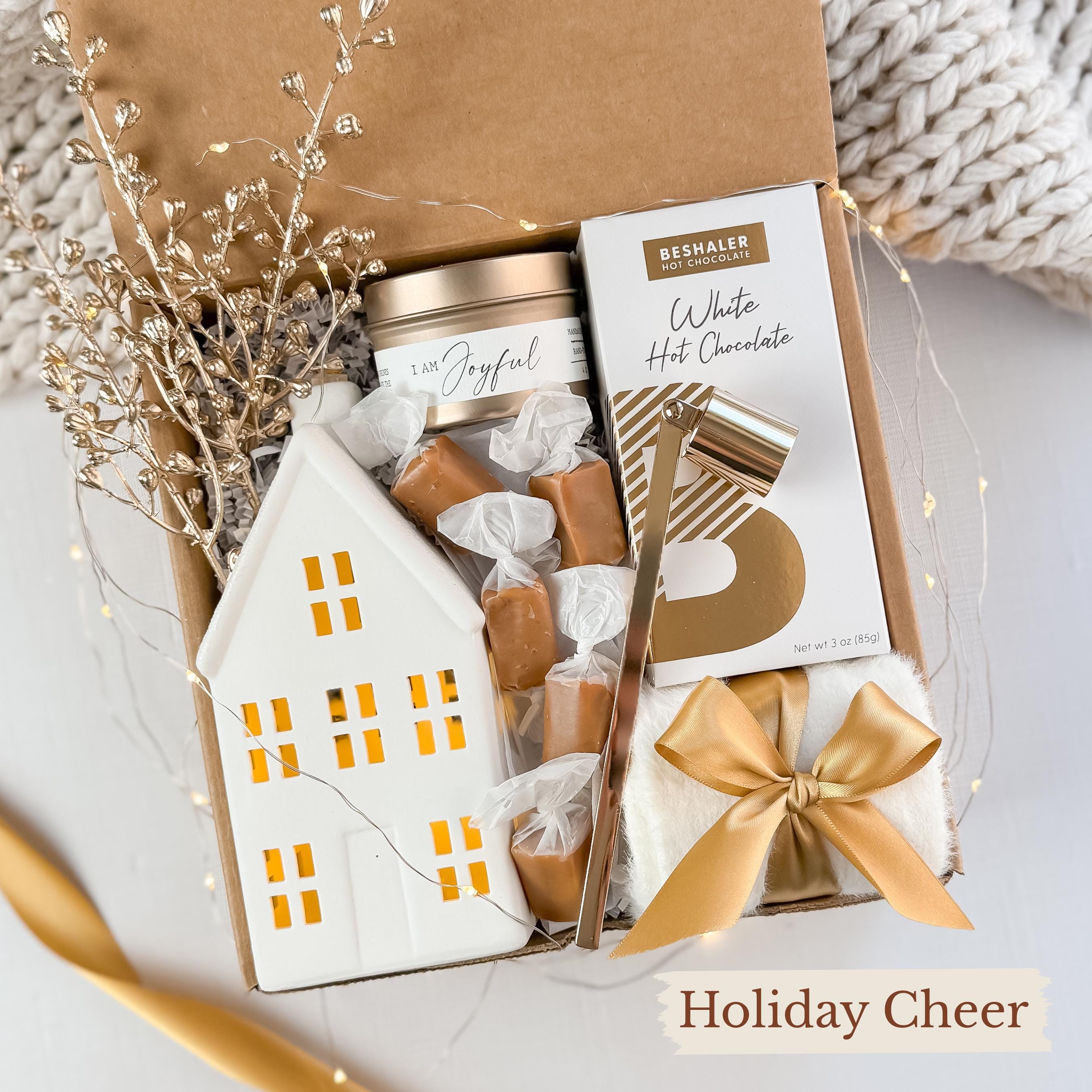 Cozy Winter Gift Box: Holiday Blanket, Mug & Decor, Christmas Gifts